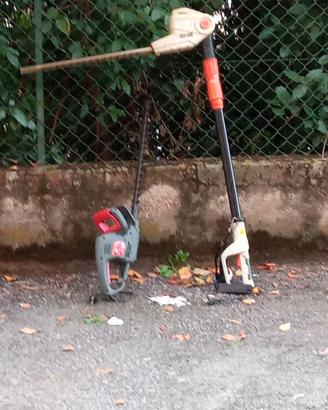 tagliasiepi e pompa irrorazione