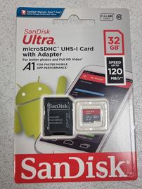 Sandisk Ultra 32gb microsdhc con adattatore