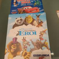 Album Colleziona e Gioca e DreamWorks  Eroi. 
