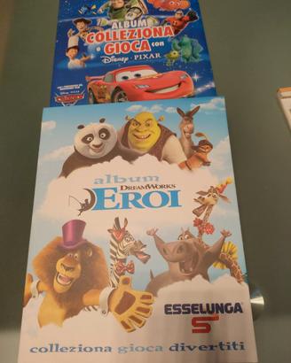 Album Colleziona e Gioca e DreamWorks  Eroi. 