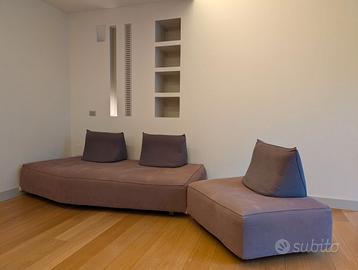 Divano Valentini Flower 2 moduli design moderno