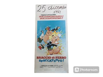 locandina cinema "Braccio di ferro spaccatutto" 79