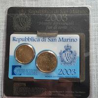 2003 Divisionale San Marino  20 e 50 Centesimi Fdc