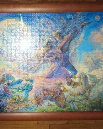 Quadro "Innamorati all'alba" - composizione puzzle