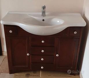 Lavandino con mobile da bagno incorporato