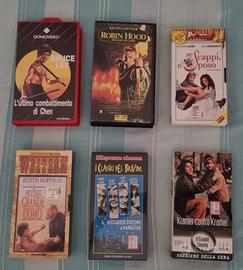 Lotto 10 VHS e 6 DVD film classici e commedie