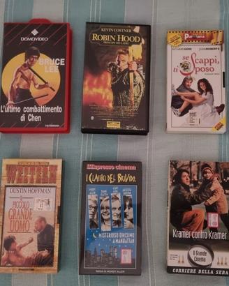 Lotto 10 VHS e 6 DVD film classici e commedie