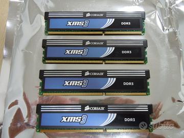 RAM CORSAIR Kit 8 Gb (4x2 Gb) DDR3-10600U -1333MHz