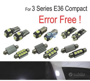 KIT 16 LAMPADE LED INTERNE BMW SERIE 3 E36 HATCHBA