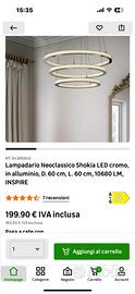 Lampadari led leroy merlin