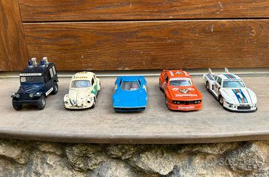 Lotto 5 macchine modellini Fiat Volkswagen Lancia