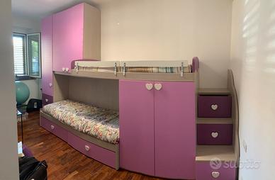 Cameretta per bambine nuova, materassi inclusi