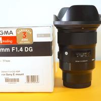 Sigma art 24 mm f1.4 Sony E Mount (usato)