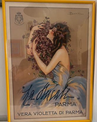 Manifesto pubbl “La Ducale vera violetta di Parma”