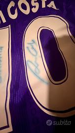 Maglia originale fiorentina Rui Costa autografata