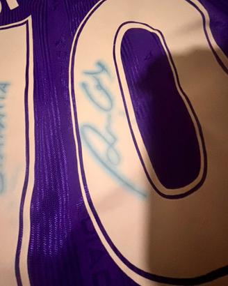 Maglia originale fiorentina Rui Costa autografata