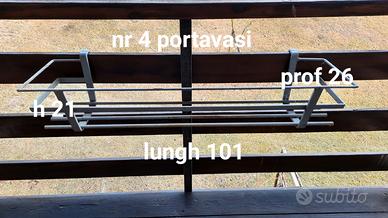 porta fiori artigianali in ferro