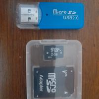 MicroSd 2gb + chiavetta