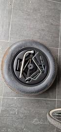 Kit ruotino di scorta fiat 500 con cric