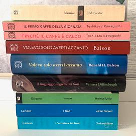 9 libri edizioni Garzanti di autori stranieri