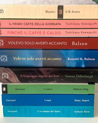 9 libri edizioni Garzanti di autori stranieri