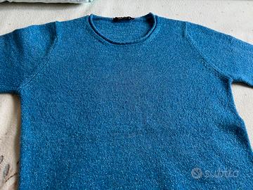 Maglione blu donna