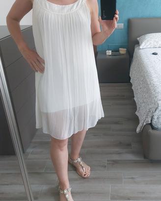 Abito seta bianco 