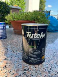 Latta in metallo vintage Tutela MR3 Logo Olio Fiat
