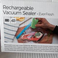 Aspiratrice per sottovuoto ricaricabile e 5 sacche