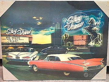 Quadri  Vintage stampa su legno effetto 3D