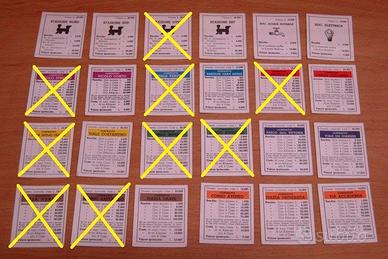 Contratti case alberghi per MONOPOLI ed. anni 60