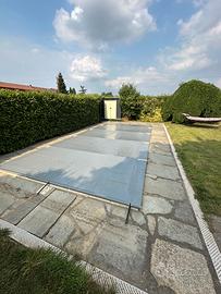 Copertura con barre piscina