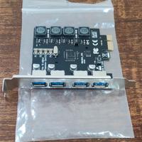 Scheda PCI-E 4 porte a USB 3.0 IDEAPRO