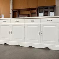 Credenza in legno nuova bianca