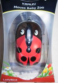 MOUSE CON FILO "COCCINELLA"
