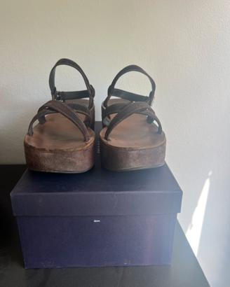 Prada Sandali con zeppa