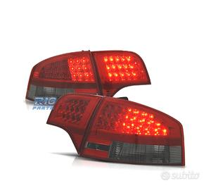 FANALI AUDI A4 B7 04-07 LED ROSSO AFFUMICATO