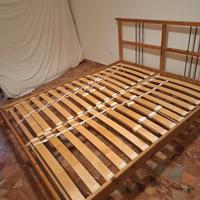 struttura letto matrimoniale in legno