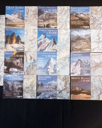 Lotto 18 mappe Meridiani Montagne