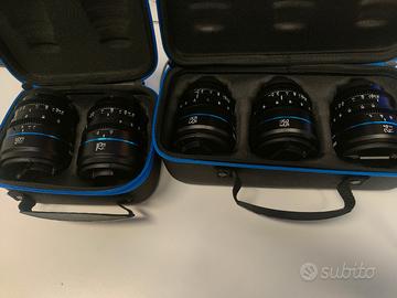 Sony 5 lenti sirui cine t 1.2 ideale per fx30