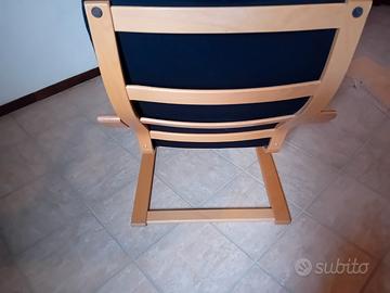 Poltrona con poggiapiedi ikea