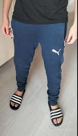 Pantaloni tuta Puma blu uomo. Taglia S