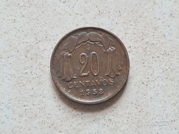 Moneta “20 Centavos”, 1953