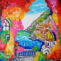 Quadro Positano - Opera Originale Galiv