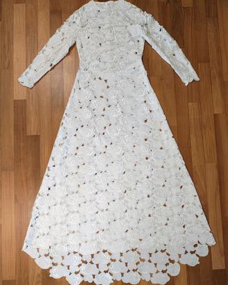 ABITO DA SPOSA VINTAGE CON STOLE IN VERO VISONE