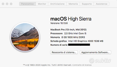 Macbook Pro Mid 2012 8 GB Ram