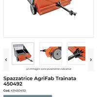 Spazzatrice trainata agrifab