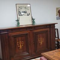 credenza in legno massello noce