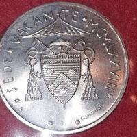 500 lire argento Vaticano Sede Vacante Paolo VI 78