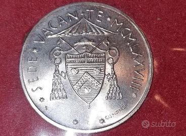500 lire argento Vaticano Sede Vacante Paolo VI 78